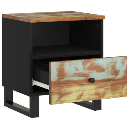 Comodini 2pz in Legno Massello di Recupero e Legno Multistrato