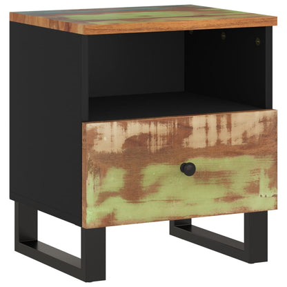 Comodini 2pz in Legno Massello di Recupero e Legno Multistrato