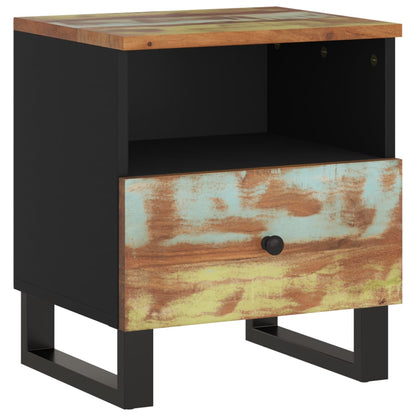 Comodini 2pz in Legno Massello di Recupero e Legno Multistrato