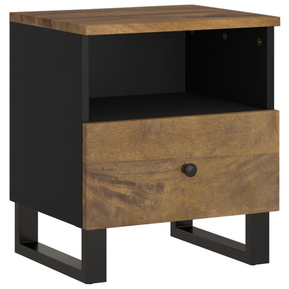 Comodino in Legno Massello di Mango e Legno Multistrato