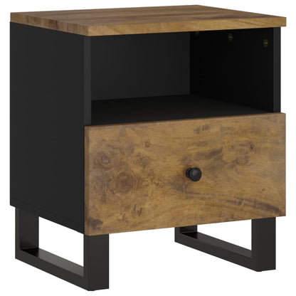Comodino in Legno Massello di Mango e Legno Multistrato
