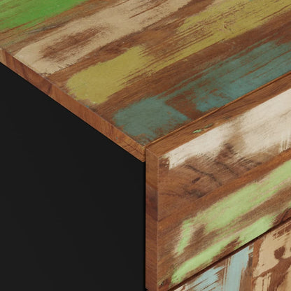 Comodino 50x33x60cm Legno Massello Recupero e Legno Multistrato