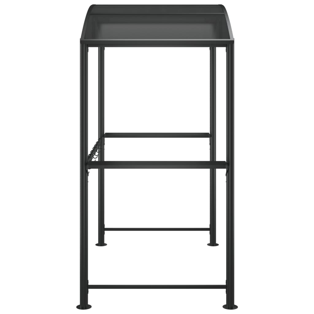 Gazebo Barbecue Ripiani Laterali Antracite 210x114x230 Acciaio