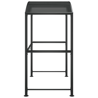 Gazebo Barbecue Ripiani Laterali Antracite 210x114x230 Acciaio