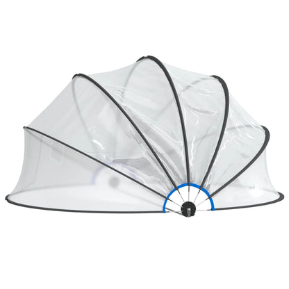 Cupola per Piscina Rotonda 376x188 cm PVC
