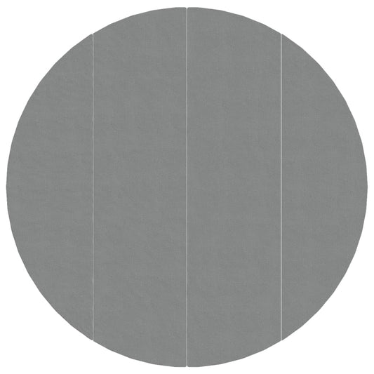 Telo Sotto Piscina Grigio Chiaro Ø500 cm Geotessile Poliestere