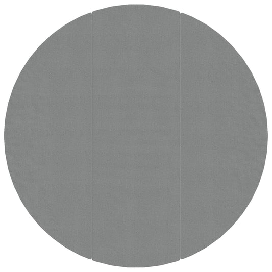 Telo Sotto Piscina Grigio Chiaro Ø396 cm Geotessile Poliestere