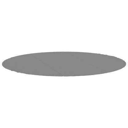 Telo Sotto Piscina Grigio Chiaro Ø396 cm Geotessile Poliestere