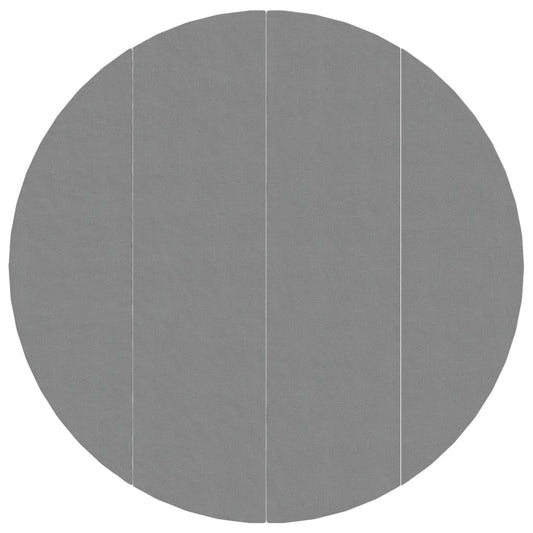 Telo Sotto Piscina Grigio Chiaro Ø500 cm Geotessile Poliestere