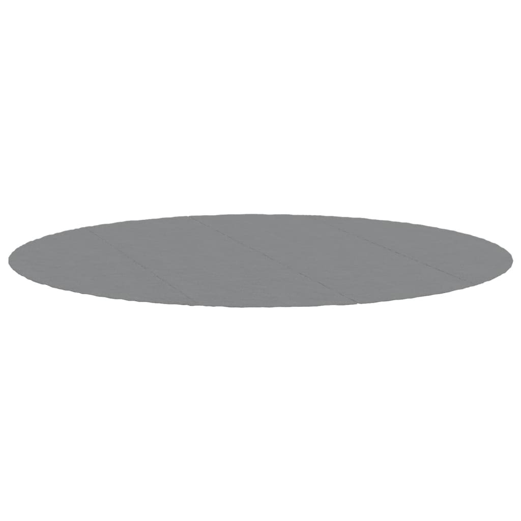 Telo Sotto Piscina Grigio Chiaro Ø500 cm Geotessile Poliestere