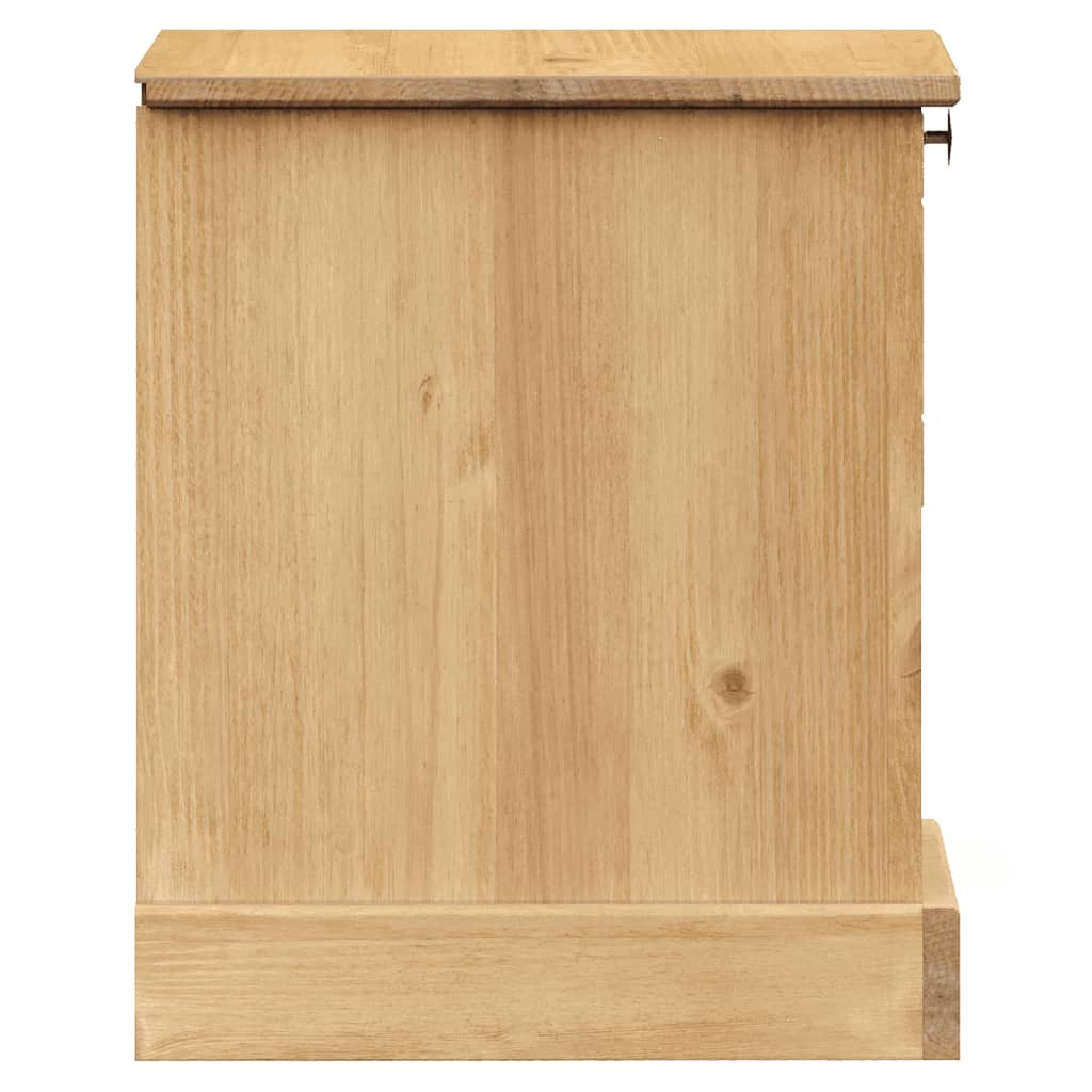Comodino VIGO 42x35x42 cm in Legno Massello di Pino