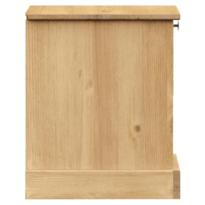 Comodino VIGO 42x35x42 cm in Legno Massello di Pino