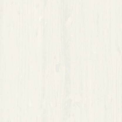 Comodino VIGO Bianco 42x35x42 cm in Legno Massello di Pino