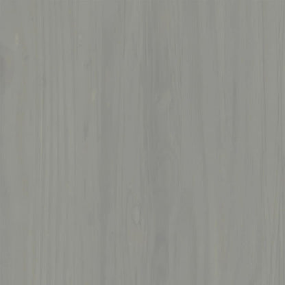 Comodino VIGO Grigio 42x35x42 cm in Legno Massello di Pino