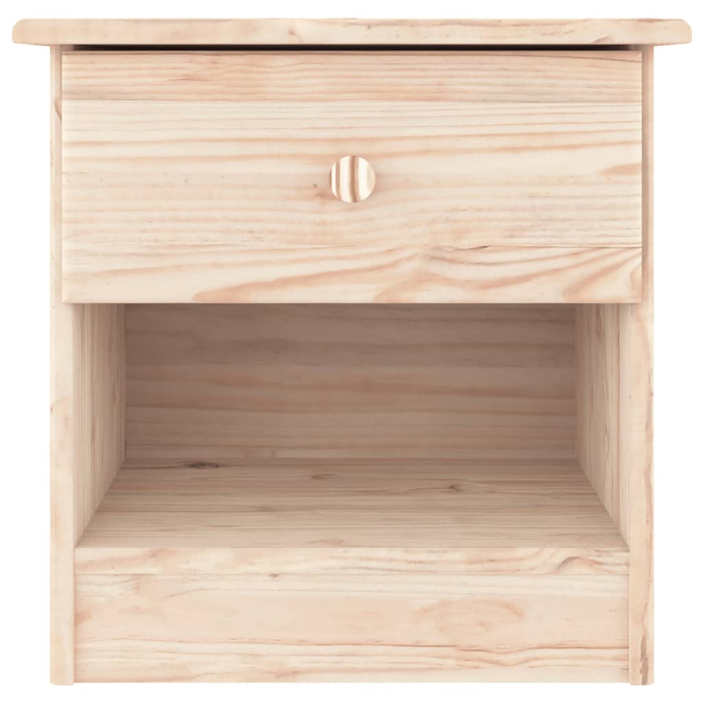 Comodino ALTA 41x35x41 cm in Legno Massello di Pino
