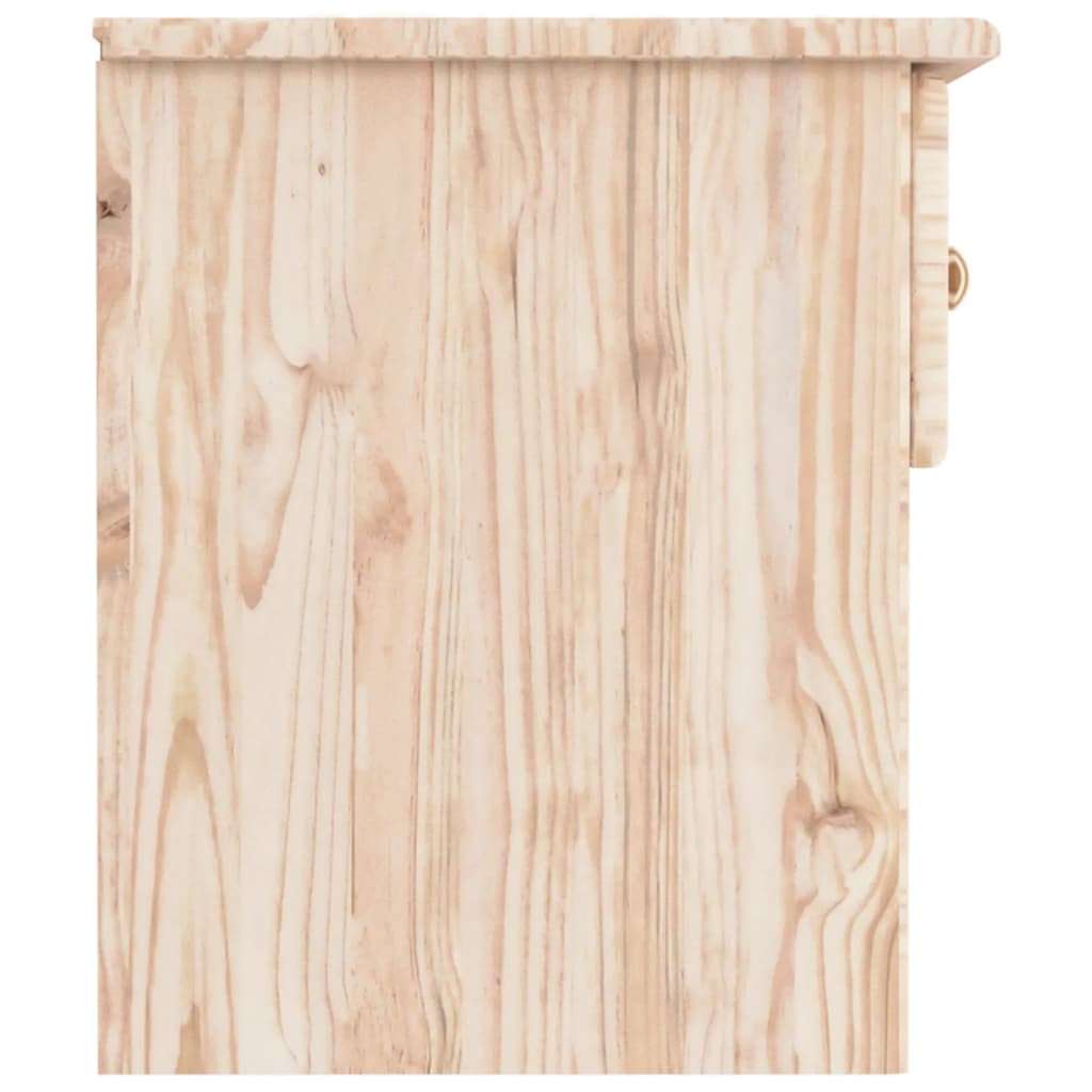 Comodino ALTA 41x35x41 cm in Legno Massello di Pino