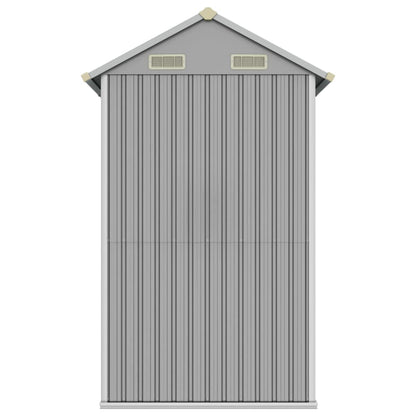 Capanno Giardino Grigio Chiaro 192x152,5x237cm Acciaio Zincato