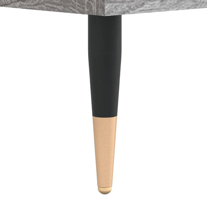 Comodini 2pz Grigio Sonoma 40x35x69 cm in Legno Multistrato