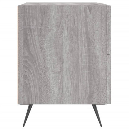 Comodini 2 pz Grigio Sonoma 40x35x47,5 cm in Legno Multistrato