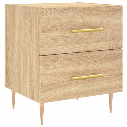 Comodini 2 pz Rovere Sonoma 40x35x47,5 cm in Legno Multistrato