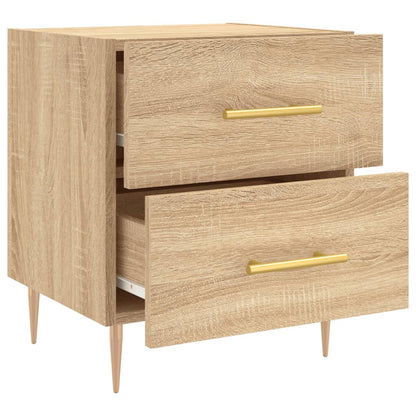 Comodini 2 pz Rovere Sonoma 40x35x47,5 cm in Legno Multistrato