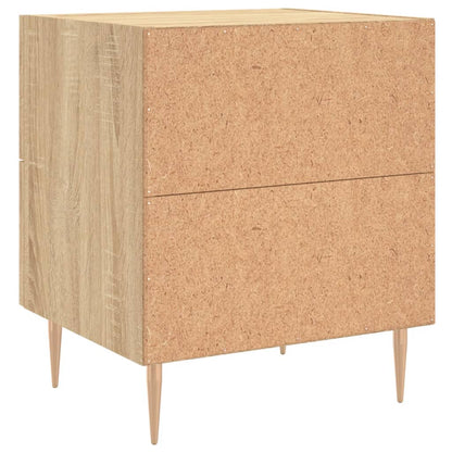 Comodini 2 pz Rovere Sonoma 40x35x47,5 cm in Legno Multistrato