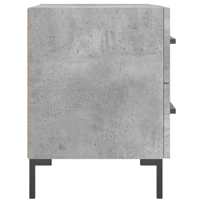 Comodini 2 pz Grigio Cemento 40x35x47,5 cm in Legno Multistrato