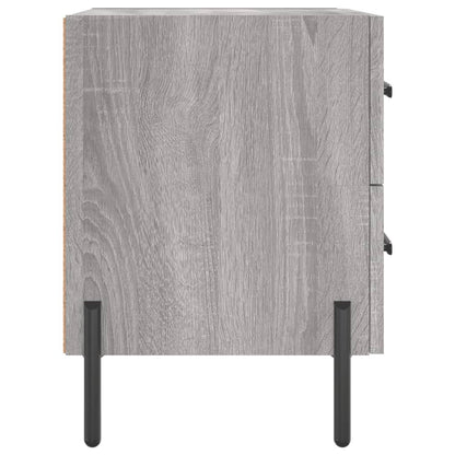 Comodini 2 pz Grigio Sonoma 40x35x47,5 cm in Legno Multistrato