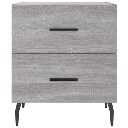 Comodini 2 pz Grigio Sonoma 40x35x47,5 cm in Legno Multistrato