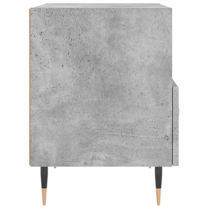 Comodini 2 pz Grigio Cemento 40x35x47,5 cm in Legno Multistrato
