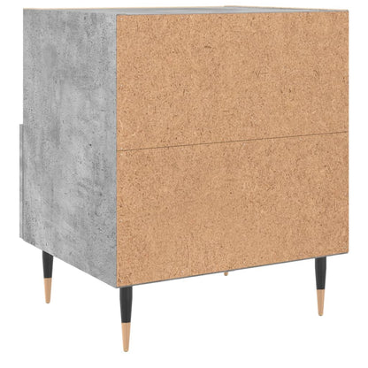 Comodini 2 pz Grigio Cemento 40x35x47,5 cm in Legno Multistrato