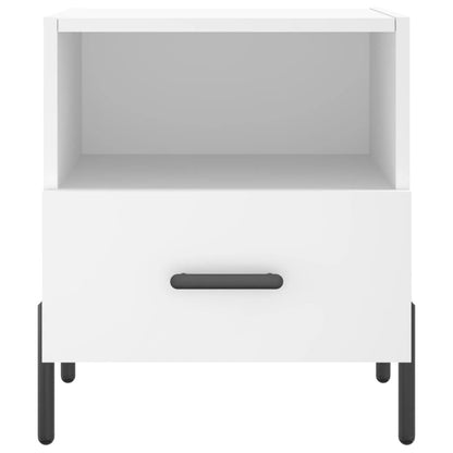 Comodini 2 pz Bianchi 40x35x47,5 cm in Legno Multistrato