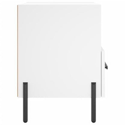 Comodini 2 pz Bianchi 40x35x47,5 cm in Legno Multistrato