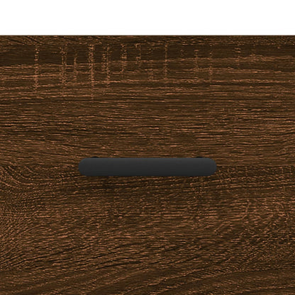 Comodini 2 pz Rovere Marrone 40x35x47,5 cm in Legno Multistrato