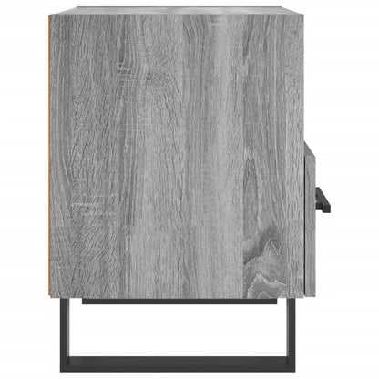Comodini 2 pz Grigio Sonoma 40x35x47,5 cm in Legno Multistrato