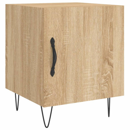Comodini 2 pz Rovere Sonoma 40x40x50 cm in Legno Multistrato
