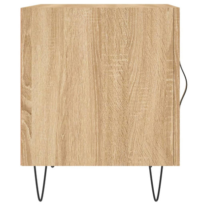 Comodini 2 pz Rovere Sonoma 40x40x50 cm in Legno Multistrato