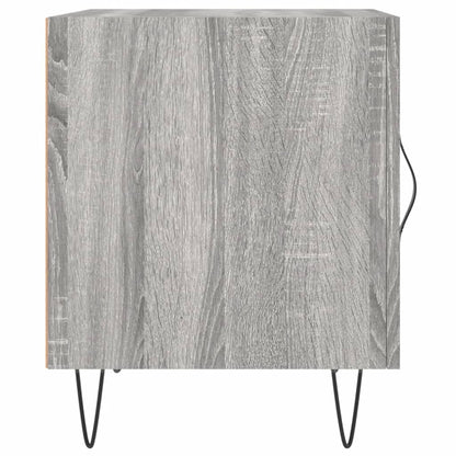Comodini 2 pz Grigio Sonoma 40x40x50 cm in Legno Multistrato