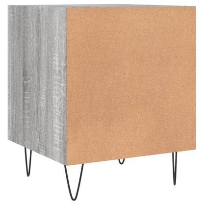 Comodini 2 pz Grigio Sonoma 40x40x50 cm in Legno Multistrato