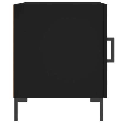 Comodino Nero 40x40x50 cm in Legno Multistrato