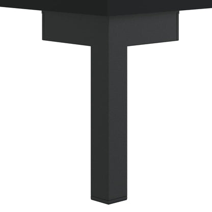Comodino Nero 40x40x50 cm in Legno Multistrato