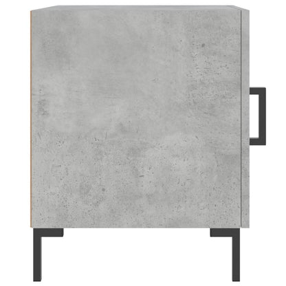 Comodini 2 pz Grigio Cemento 40x40x50 cm in Legno Multistrato