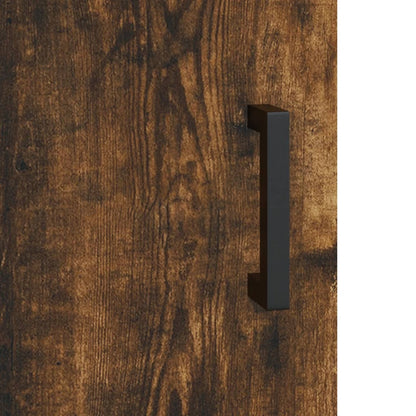 Comodini 2 pz Rovere Fumo 40x40x50 cm in Legno Multistrato