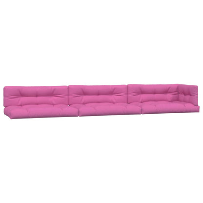 Cuscini per Pallet 7 pz Rosa in Tessuto