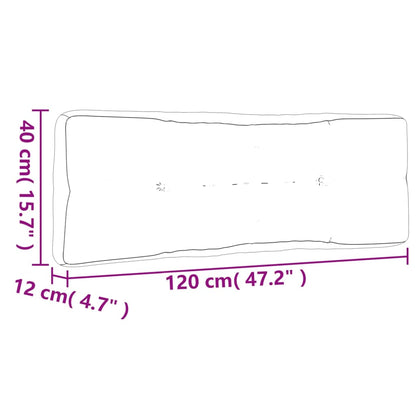 Cuscini per Pallet 7 pz Rosa in Tessuto