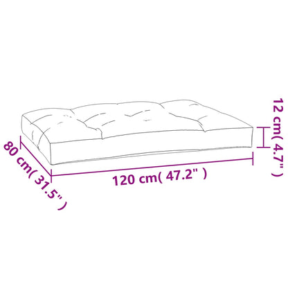 Cuscini per Pallet 7 pz Rosa in Tessuto