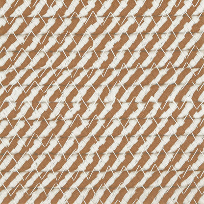 Cestini Portaoggetti 2pz Marrone e Bianco Ø28x28 cm in Cotone