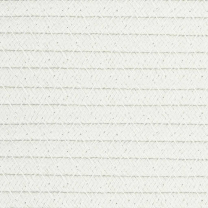 Cestino Portaoggetti Nero e Bianco Ø49x65 cm in Cotone