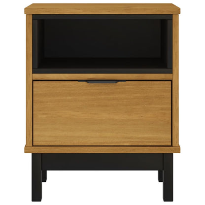 Comodino FLAM 40x35x50 cm in Legno Massello di Pino