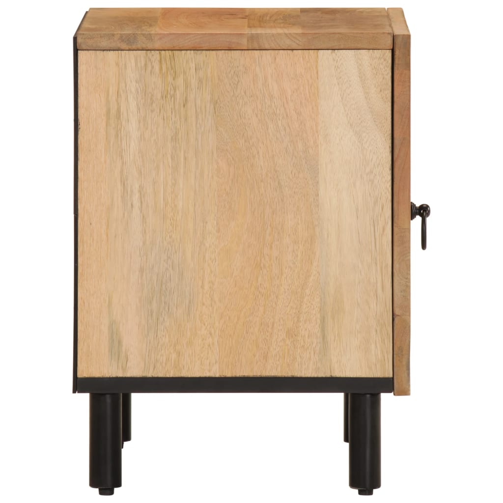 Comodini 2pz 40x33x46 cm in Legno Massello di Mango